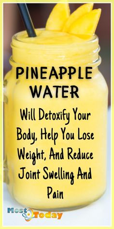 Pineapple Detox, Pineapple Water, Low Carb Snack, Healthy Drinks Smoothies, Detoxify Your Body, Healthy Drinks Recipes, Fat Burner Drinks, Water Recipes, Health Drink