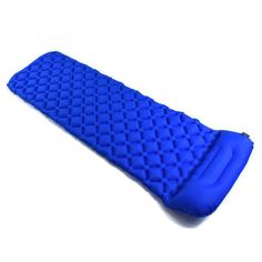 Outdoor Activity:  Camp  
  By Inflating Mode:  External Inflator Pump  
  Dampproof Mat Type:  Mattress  
  Material:  TPU+NYLON   2 In 1 Sleeping Pad With Pillow: Our sleeping pad equipped with pillow, it's with a U-shape ergonomic and cubed surface design which can relieve your neck stress and fits the body’s natural curves, ensure your comfort and save the cost of buying an extra pillow.  Easy to Inflate and Deflate: The double-decked air valve design can prevent the air leak, easy to inflate it through blowing the air into the top portion of the valve, only 10-15 breaths for sleeping pad and 3-5 breaths for pillow. Easy to deflate it by opening the bottom of the valve.  Ultralight & Reliable: Only 19.8 oz in weight, the folding size :75*23*2inch(with pillow), large size make you com Camping Air Mattress, Air Mattress Camping, Backpacking Hiking, Sleeping Mat, Camping Mat, Backpacking Tent, Double Deck, Air Mattress, Sleeping Bag