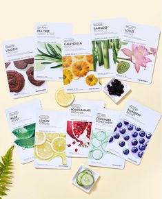 Tea Tree Mask, Lemon Mask, Cucumber Mask, Rice Mask, Avocado Mask, Hydrating Sheet Mask, Lotus Tea, Butter Extract, Honey Mask