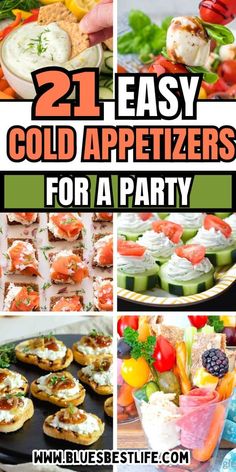 21 easy cold appetizers for a party