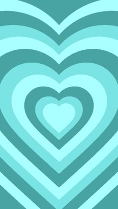 a heart shape is shown in the middle of a blue and green background with wavy lines