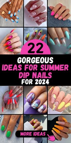 Get your nails ready for summer with the hottest trends of 2024! From vibrant neon shades and tropical designs to pastel hues and chic nail art, find the perfect summer nail ideas to make your manicure pop. Click to explore the best polishes and tools available on Amazon, read reviews, and shop your favorites. Shine bright this summer with stunning nails! 💖 #SummerNails #NailArt #2024Trends 🌸🛍️ May Dip Nails Ideas 2024, Nail Dipping Powder Designs Summer, Sns Dipping Powder Nails Summer, Elegant Manicure Ideas, Trendy Dip Nails, Round Nails Designs, Summer Nails Dip, Dip Nail Art, Summer Dip Nails