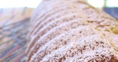 a close up view of some food on a table