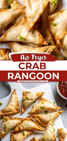 an image of crab rangoon on a plate