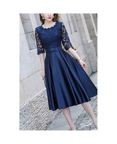 Buy pleated elegant lace homecoming dress with lace half sleeves at cheap price online. Free stable shipping and pro custom service since 2009. Lace Homecoming Dress, Homecoming Outfit, Cocktail Dresses With Sleeves, Hostess Dresses, Formal Evening Gown, Long Sleeve Evening Gowns, Lace Dress Vintage, Evening Gowns Elegant, Lace Dress With Sleeves