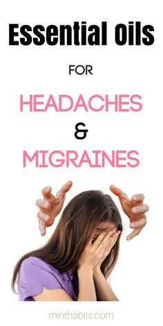 Best essential oils for bad headaches and migraine pain. Stop head pain with these top 5 head pain essential oils via @minthabits Oils For Headaches, Headache Relief Instant, Bad Headache, Migraine Pain, For Headaches, Sinus Headache, Essential Oils For Headaches, Headache Prevention, Natural Headache Remedies