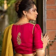 Pattu Saree Simple Blouse Designs, Brocade Blouse Designs, Latest Bridal Blouse Designs, Cotton Blouse Design, Blouse Designs Catalogue