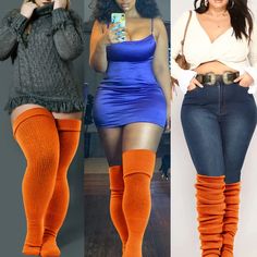 Womens Plus Size Thigh High Socks-Rusty Pumpkin Blue Thigh High Socks, Rusty Pumpkin, Plus Size Thigh, Slouch Socks, Over The Knee Socks, Thigh High Socks, Favorite Boots, Knee Socks, Pastel Blue