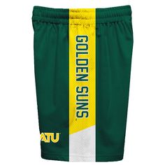 Let your kiddo look cool and ready in his new team spirit boys athletic shorts with side pockets and panels. Let him play, go to the game, and cheer loudly and proudly with his Arkansas Tech Jerry the Bulldog ATU shorts by Vive La Fete.Celebrate and cheer on game day with our athletic design Arkansas Tech Jerry the Bulldog ATUShort. Officially Licensed product sold by Vive La FeteThis awesome graphics, fun, game day boys’ pull-on athletic short features officially licensed Arkansas Tech Jerry th Team-colored Cotton Athletic Shorts For Sports, Sporty Team-colored Athletic Shorts For Game Day, Green Cotton Athletic Shorts For Sports, Collegiate Style Athletic Shorts For Summer Sports, Collegiate Athletic Shorts For Summer Sports, Team Spirit Sports Shorts For Summer, Collegiate Cotton Athletic Shorts For Sports, Green Athletic Shorts For Sports Events, Green Sports Shorts For Sports Season