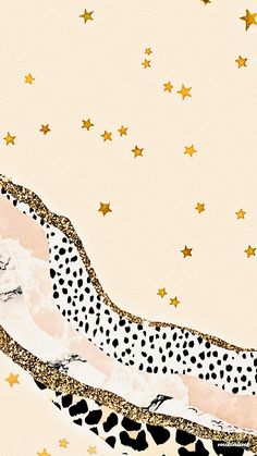 a drawing of a cheetah laying on top of a bed with stars in the background