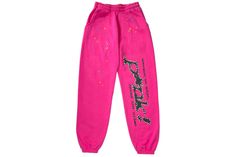 Sp5der P*NK Sweatpants Pink - SS21 Outfit Ideas For Church, Black Leggings Outfit, Sweatpants Outfit, Pink Sweatpants, Streetwear Accessories, Pink Men, Young Thug, Street Culture, Scrub Pants