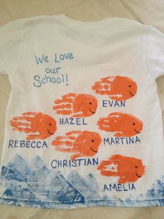 a child's t - shirt that has been made to look like corals