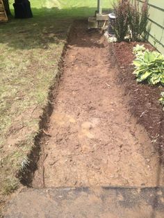 the garden is ready to be dug up and put in place for the next planter