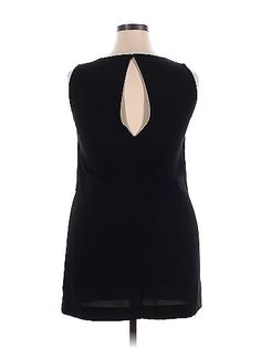 H&M Black Casual Dress Size 4 - 50% off | ThredUp Sleeveless Mini Dress With Keyhole Back, Sleeveless Cutout Back Top For Night Out, Sleeveless Top With Cutout Back For Night Out, H&m Black Sleeveless Dress, H&m Black V-neck Mini Dress, Black Cocktail Dress With Keyhole Back, H&m Sleeveless Mini Dress For Party, H&m Sleeveless Mini Dress For Cocktail, Sleeveless Cocktail Mini Dress By H&m