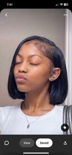 Natural Side Part Bob, Short Hair Curly Blowout, Cute Short Hairstyles For Black Women, Shoulder Length Hair Black Women, Fluffy Bob Black Women, Natural Bob, Lisa Hair