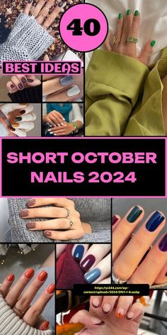 Short October Nails, October Nail Ideas, Halloween Nail Art Ideas, Quick Nail Art, Chic Nail Art, Fantasy Nails, October Nails, Mermaid Nails, Halloween Nail