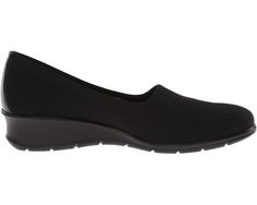 ECCO Felicia Stretch | Zappos.com Office Slip-ons With Rubber Sole, Modern Workwear Slip-ons With Ortholite Insole, Office Slip-ons With Textured Sole, Cushioned Office Slip-ons, Black Slip-ons For Work, Synthetic Slip-ons With Rubber Sole For Work, Comfortable Black Slip-ons For Work, Workwear Synthetic Slip-ons With Rubber Sole, Office Low-top Slip-ons With Rubber Sole