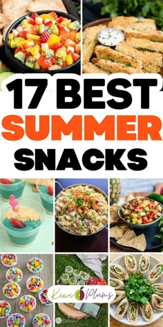 Looking for some delicious summer snacks that are easy to make and perfect for kids? Check out these delicious no-bake snack recipes that are sure to be a hit at your next summer party or campfire gathering! From homemade popsicles to frozen treats and fruit snacks, these easy snack recipes will keep your little ones satisfied and happy all summer long. So why wait? Whip up a batch of these tasty summer snacks today and enjoy a summer full of fun and flavor! Summer Snacks For Party, Summer Time Snacks, Summer Snacks For Kids, Snacks For Party, Easy Recipes For Kids, Summertime Recipes, Homemade Popsicles, Snacks Easy, Appetizers Easy Finger Food