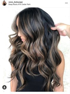 Long Hairstyles Haircuts, Women With Long Hair, Purple Hair Highlights, Long Hairstyles For Women, Long Hair Highlights, Balayage Blond, Plum Hair, Black Hair Balayage, Dark Brunette Hair