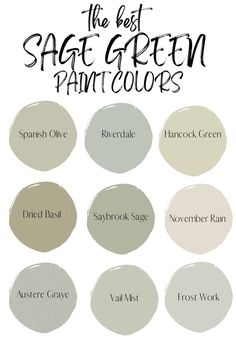 the best sage green paint colors