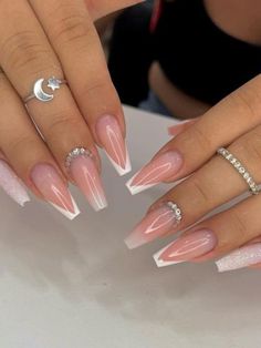 Unghie Sfumate, Blush Nails, Really Cute Nails, Dots Nails, Prom Nails, Classy Nails, Dream Nails