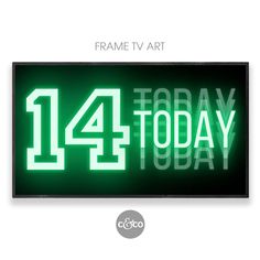 Samsung Smart Tv, Wifi Signal, Digital Signs, 14th Birthday, Art Birthday, Smart Tv, Birthday Surprise, Neon Green, Framed Tv