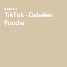 TikTok · Cabalen Foodie