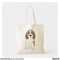 Beautiful Dog 4 Tote Bag School Office, Dog Design