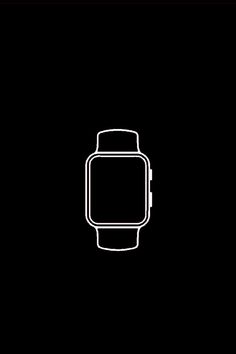 a black and white line drawing of a watch face on a dark background with the words,