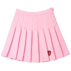 ☆ Boogzel - Strawberry Mini Skirt (in Pink) ☆ Pink Skirt Short, Short Pink Skirt, Strawberry Skirt, E Girl Style, Trendy Tank Tops, Skirt Streetwear, Rok Mini, Y2k Summer Outfits, Skirts Short