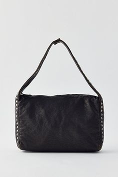 Boxy shoulder bag from Silence + Noise in premium faux leather. Zip top with metal stud detailing. Find it only at Urban Outfitters. Features Silence + Noise shoulder bag Boxy shape with metal accents Zip closure with a zippered pocket inside UO exclusive Content + Care PU, mixed metal Wipe clean Imported Size Dimensions: 11.4" w x 3.5" d x 6.7" h Strap drop: 7" | Silence + Noise Mona Shoulder Bag in Washed Black, Women's at Urban Outfitters Metal Accents, Shoulder Bag Black, Staple Pieces, Metallic Accents, Black Fits, Zip Top, Beauty Brand, Inside Pocket, Timeless Fashion