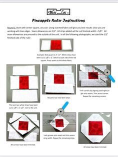 instructions for how to make an envelope with red paper