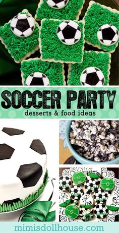 soccer party desserts and food ideas