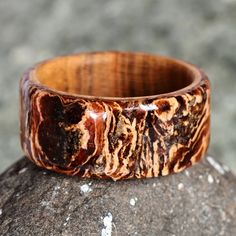 The apricot forests of Armenia represent the souls of those heroes who have lived with loyalty, love and luck by their sides. Made for an equal spirit, Kamo Galstyan's sturdy band ring is crafted from apricot wood, featuring a dapper tree bark around the structure as a sign of bravery and wisdom. Love And Luck, Wood Resin Jewelry, Gift Suggestions, Tree Bark, Armenia, Jewelry Packaging, Jewelry Gift Box, Resin Jewelry, Free Jewelry