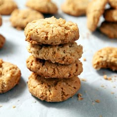 several cookies stacked on top of each other