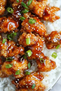 This delicious sesame chicken is even better than takeout! The sweet, savory, sticky sauce and crispy chicken are just to die for.