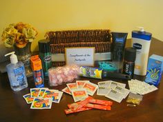 the contents of an emergency kit laid out on a table