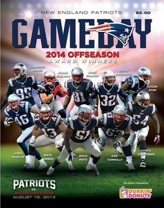 the new england patriots'gameday poster