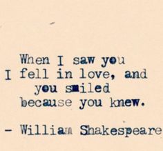 william shakespeare quote about love and being in love with someone's name on it