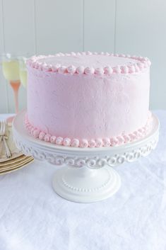 Prosecco Cake, Pink Smash Cakes, Light Pink Birthday, Pink Baby Shower Cake, Pink Prosecco, Birthday Plans, Pane Dolce, Pink Birthday Cakes