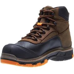 Rugged Slip-resistant Work Boots For Adventure, Rugged Fade-resistant Brown Work Boots, Rugged Brown Work Boots Fade-resistant, Rugged Brown Fade-resistant Work Boots, Fade-resistant Brown Boots For Outdoor Work, Brown Fade-resistant Waterproof Boots For Outdoor Work, Brown Fade-resistant Boots For Outdoor Work, Brown Waterproof Boots For Outdoor Work, Fade-resistant Moc Toe Work Boots For Outdoor