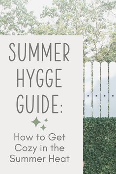 Summertime doesn't have to mean giving up on your favorite cozy traditions! Here are some tips for how you can enjoy summer hygge and stay cool in the process. From fun outdoor activities to must-have products, this guide has everything you need to get started. So relax and soak up the summer sun! Cozy Activities, Hygge Summer, Hygge Tips, Ideas For House, Cozy Hygge