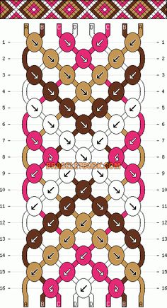 a cross stitch pattern with donuts on it and the numbers 1 - 5 in each row