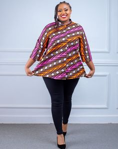 Immerse yourself in the world of African clothing with our African Top for Women, a specially curated piece designed for confident plus size women who want to connect deeply with their cultural roots. Please see our measurement guide in the last picture. Our collection of African print tops goes beyond aesthetics - it's a celebration of identity and style. Each piece, including our Ankara top, tells a story of rich heritage, vibrant patterns, and an unbreakable connection to our roots. The Ankar Ankara Tops For Women, African Clothing Women, African Print Blouse, African Tops For Women, African Print Shirt, African Blouses, Ankara Tops, African Tops, Office Blouse