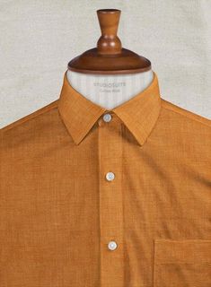 There is hardly anything more beautiful than a shirt. Shirts are not only a safe option but also comfortable and elegant. Our Dublin Autumn Orange Linen Shirt displaying an orange shade makes way for a modern look that provokes a strong style. #studiosuits #mensclothingstyle #menswear #mensoutfits #mensattire #gentlemanstyle #classymen #elegantmen #mensstyle #mensfashion Dublin Autumn, White Linen Suit, Green Velvet Jacket, Peaky Blinders Suit, Royal Blue Suit, Strong Style, Blazer Outfits Casual, Shirt Display, Autumn Orange