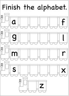 the alphabet worksheet for preschool