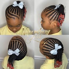 S Braids, Kids Braids With Beads, November Love, Braids And Beads