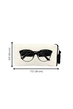 Bag-All Glasses Case with Outside Pocket Your stylish sunglasses deserve a stylish sunglass case! This case will protect your shades from getting scratched while functioning as a fun accessory when being out on display for the world to see. Use the attached pocket to store credit cards, glasses, wipes, keys or even some phones (please note that larger phones do not fit). Rock your glasses, and their case too. Details: Printed with water-based, eco-friendly colors. Comes with zipper closing. Size Beach Wedding Black, Headband Jewelry, Wedding Dress With Veil, Long Sleeve Dress Formal, Shop Makeup, Bridal Event, Black Tie Wedding, Wedding Ties, Stylish Sunglasses