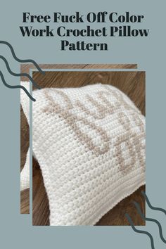 Looking for a crochet project with a bit of a twist? This F- Off Crochet Pillow Pattern is just the ticket! The perfect way to add a pop of color and a dash of personality to your home – and it’s free! Pin and share with fellow crafters who will love this playful pattern! Crochet Recliner Cover Pattern, Crochet Cross Pillow, 18x18 Crochet Pillow Pattern Free, Crochet Pillow Cover Pattern, Crochet Pillow Patterns Free, Pillow Covers Pattern, Pillow Patterns, Crochet Pillow Cover