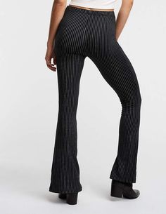 Charlotte Russe Pinstripe Flare Knit Leggings #Pinstripe#Russe#Charlotte Vintage Fashion Photography, Knit Leggings, Charlotte Russe, Harem Pants, Fashion Photography, Dress Up